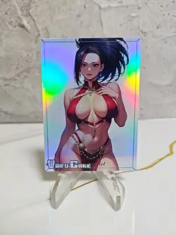 Momo Trading Card Waifu Goddess Story Anime Girl holo Karte Manga sexy Full Art - Image 1
