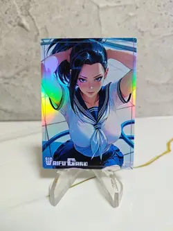 Momo Trading Card Waifu Goddess Story Anime Girl holo Karte Manga sexy Full Art - Image 1