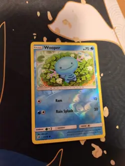 Wooper 25/70 Dragon Majesty Reverse Holo Pokemon Trading Card Game - Image 1