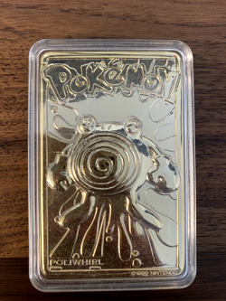Pokemon Special Edition 23 Karat Gold Plated Trading Card #61 Poliwhirl - Image 3