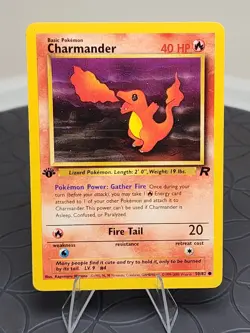 1st Edition Charmander 50/82 Team Rocket Set Rare Vintage Pokemon Card - NM - Image 1
