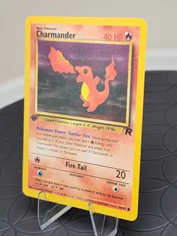 1st Edition Charmander 50/82 Team Rocket Set Rare Vintage Pokemon Card - NM - Image 2