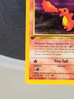 1st Edition Charmander 50/82 Team Rocket Set Rare Vintage Pokemon Card - NM - Image 5