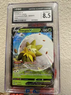 CGC Eldegross V 2020 Champions Path 005/073 Holo NM 8.5 Pokemon Card - Image 1