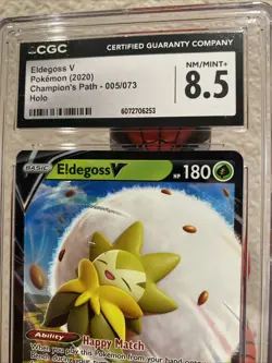 CGC Eldegross V 2020 Champions Path 005/073 Holo NM 8.5 Pokemon Card - Image 3
