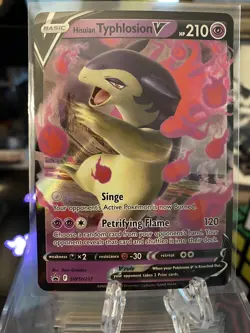 Pokemon Hisuian Typhlosion V SWSH Black Star Promo Card SWSH237 - TCG - Image 1