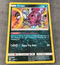 Pokemon Shining Legends Hoopa Holo Rare Card 55/73 NM - Image 1