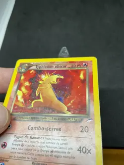 Typhlosion Obscur Holo 10/105 Neo Destiny French Dark Pokemon Card MP - Image 2
