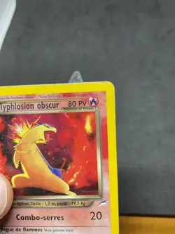 Typhlosion Obscur Holo 10/105 Neo Destiny French Dark Pokemon Card MP - Image 3