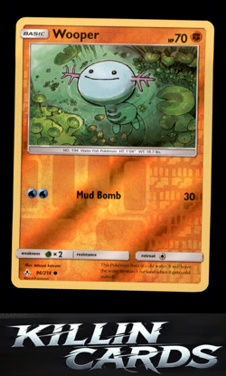 Reverse Holofoil Wooper 96/214 Pokemon Common SM - Unbroken Bonds Card NM - Image 1