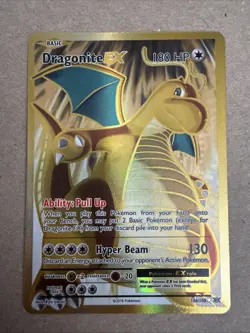 Pokemon TCG Dragonite-EX Evolutions Full Art Holo Card 106/108 Ultra Rare - Image 1
