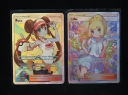 Lillie #151 & Rosa #236 NM-M Trainer Pokemon Cards (Reserved) - Image 1