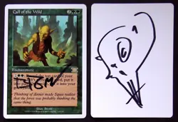 SKETCHED MTG Artist Proof _ Brom _ Sixth Ed 6E _ CALL OF THE WILD _ VHTF 1/50! - Image 1