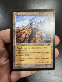 MTG - Wasteland - Tempest - NM - Free Shipping! - Image 1