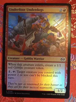 FOIL Underfoot Underdogs Tarkir Dragonstorm Magic The Gathering mtg goblin red - Image 1