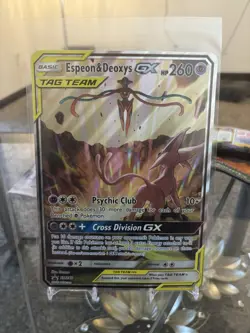 Espeon & Deoxys GX Oversized - (SM Black Star Promo) SM240 Jumbo Cards Holo - Image 1