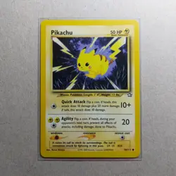Pikachu Neo Genesis 70/111 Common Pokemon Card WOTC - Image 1