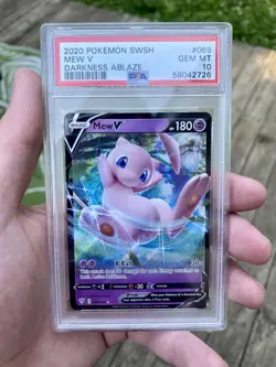 PSA 10 Mew V 069/189 Darkness Ablaze Sword & Shield Pokemon Card 2020 #069 - Image 2