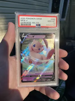 PSA 10 Mew V 069/189 Darkness Ablaze Sword & Shield Pokemon Card 2020 #069 - Image 3