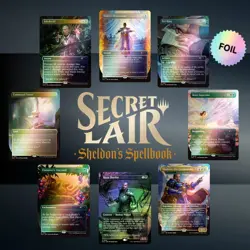 Secret Lair Sheldon's Spellbook FOIL Teferi's Protection Inkshield Sol Ring MTG - Image 1