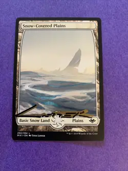 MTG Magic Snow-Covered Plains Signed Artist Proof Modern Horizons Titus Lunter - Image 1