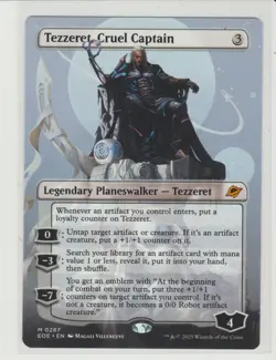 Tezzeret, Cruel Captain Borderless Mythic MtG Card EOE 287 - Image 1