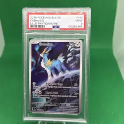 2025 POKEMON BLK EN-BLACK BOLT ILLUSTRATION RARE #144 COBALION PSA 9 - Image 1