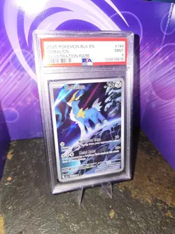 2025 POKEMON BLK EN-BLACK BOLT ILLUSTRATION RARE #144 COBALION PSA 9 - Image 1
