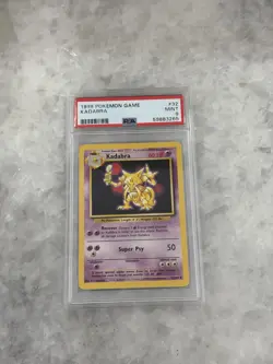 1999 Pokemon Kadabra Base Set #32 PSA 9 - Image 1