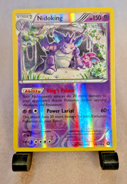 Pokemon 2016 Nidoking 45/114 XY - Steam Siege Reverse Holo LP - Image 1
