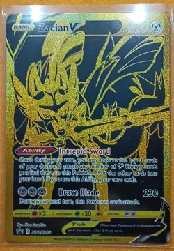 Zacian V [Gold Black Star Promo] SWSH076 Promo - Holo - Pokemon TCG - NM+ - Image 4