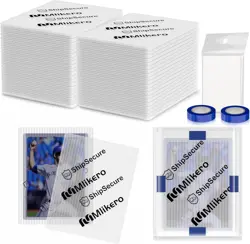 120 Pack Trading Card Shipping Protectors, 3.5'' x 4.5'' 120 Pack, clear - Image 1
