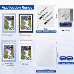 120 Pack Trading Card Shipping Protectors, 3.5'' x 4.5'' 120 Pack, clear - Image 4
