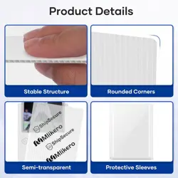 120 Pack Trading Card Shipping Protectors, 3.5'' x 4.5'' 120 Pack, clear - Image 5