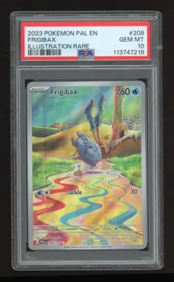2023 POKEMON PAL EN-PALDEA EVOLVED ILLUSTRATION RARE #208 FRIGIBAX PSA 10 - Image 1