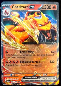 Pokemon TCG Charizard EX 006/165 - Scarlet & Violet 151 - Near Mint - Image 1