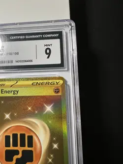 Pokemon 2023 S&V Base Set Basic Fighting Energy 258/198 CGC 9 Mint Hyper Rare! - Image 4
