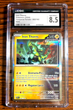 Iron Thorns Holo Rare #062 - CGC NM/MINT+ 8.5 - Temporal Forces - Pokemon TCG - Image 1