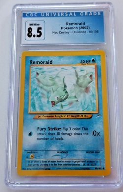 CGC Grade 8.5 - Pokemon TCG - *REMORAID- 80/105 NEO Destiny SET - Image 1