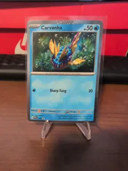 Carvanha SV: Scarlet & Violet Promo Cards 093 Near Mint NM Cosmos Holo Rare - Image 1