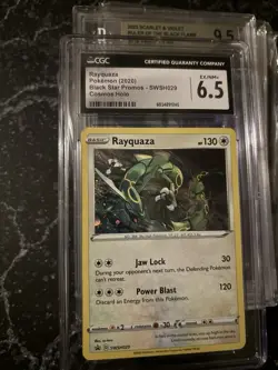 Pokemon TCG Rayquaza SWSH029 Cosmos Holo Black Star Promo CGC 6.5 - Image 1