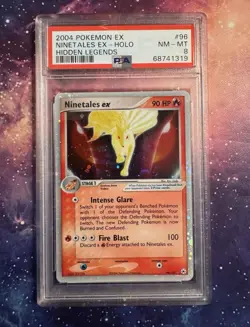 Ninetales EX Holo Rare 96/101 - Hidden Legends - PSA 8 - Pokemon TCG - Image 1