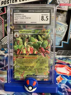 2024 Pokemon Stellar Crown Hydrapple #014 EX Double Rare CGC 8.5 - Image 1