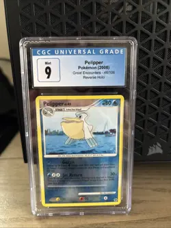 2008 Pokemon Great Encounters Pelipper #48/106 Reverse Holo CGC Mint 9 - Image 1