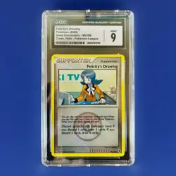 Felicity's Drawing 98/106 Great Encounters Crosshatch Holo Pokemon League CGC 9 - Image 1