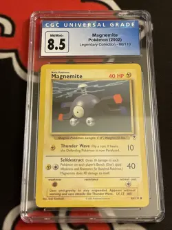 Magnemite (2002) Pokemon Legendary Collection 80/110 CGC 8.5 NM/MINT+ - Image 1