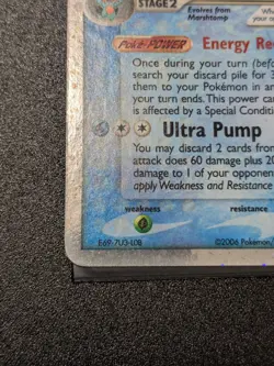 Swampert EX Holo Crystal Guardians 98/100 Rare Holo Pokemon Tcg 2006 - Image 3
