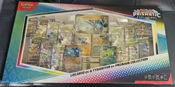 TCG Pokemon Prismatic Evolutions Lucario & Tyranitar ex Premium Collection New - Image 1