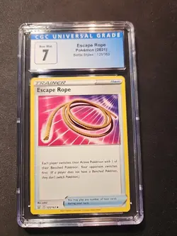 Pokemon TCG Escape Rope Battle Styles 125/163 Regular Uncommon CGC 7 - Image 1