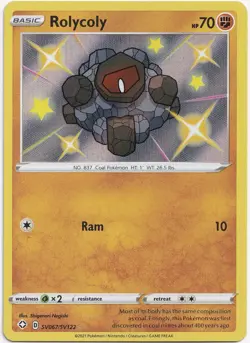 Pokemon Rolycoly Shiny Full Art Shining Fates SV067/SV122 NM English - Image 1